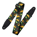 Levy's MP2TG-005 Green Taco Time - Tasty Grooves Poly Guitar Strap