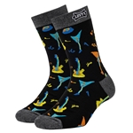 Levy's LVY-SOCK-ELECTGUITAR Unisex Electric Guitar Pattern Crew Socks