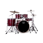 Mapex Venus 5-Piece Rock Complete Drum Set, 20" Bass Drum, Crimson Red Sparkle