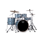 Mapex Venus 5-Piece Rock Complete Drum Set, 22" Bass Drum, Aqua Blue Sparkle