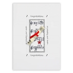 Music Gift MU49 Congratulations on Passing your Exam Card