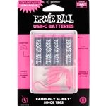 Ernie Ball P09643 USB-C Rechargeable AA Battery by Paleblue - 4-pack