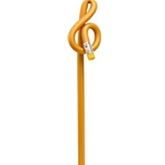 Aim AIM1603A G-Clef Shaped Pencil, Yellow