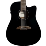 Alvarez AD60ce 12-String Acoustic Guitar with Electronics, Black