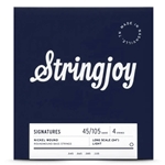 String Joy SJ-BA45105LS Light Gauge (45-105) Signatures 4 String Long Scale Nickel Wound Bass Guitar Strings