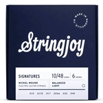 String Joy SJ-BAL10 Balanced Light Gauge (10-48) Signatures Nickel Wound Electric Guitar Strings