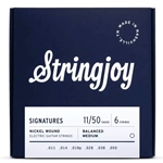 String Joy SJ-BAL11 Balanced Medium Gauge (11-50) Signatures Nickel Wound Electric Guitar Strings