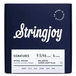 String Joy SJ-BAL95 Balanced Super Light Plus Gauge (9.5-46) Signatures Nickel Wound Electric Guitar Strings