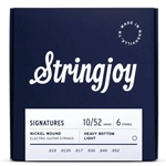 String Joy SJ-HVY10 Heavy Bottom Light Gauge (10-52) Signatures Nickel Wound Electric Guitar Strings