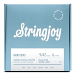 String Joy SJ-OR0942 Balanced Super Light Gauge (9-42) Orbiters Coated Nickel Wound Electric Guitar Strings