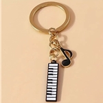 Magnifique AZ120197 Keyboard Enamel  Keychain - Perfect for Music Lovers