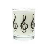Aim AIM2215 Bass Clef Glass Tumbler