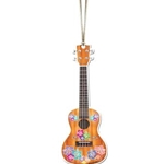 Aim AIM55574 Ornament Ukulele With Flowers Acrylic