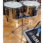 Used LP Tito Puente 14" and 15" Timbale Set
