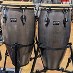 Used Pearl Afro Conga Set, Satin Gray