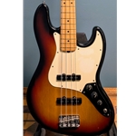Used Fender American Jazz Electric Bass Guitar, Sunburst