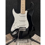 Used Squier Sonic Stratocaster Left-Handed Electric Guitar, Black