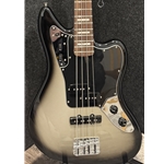 Used Fender Tro Sander Jaguar Electric Bass Guitar, Silverburst