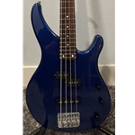 Used Yamaha TRBX174 4-String Electric Bass Guitar, Metallic Blue