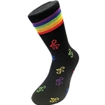Music Gift SOC10 Rainbow Treble Clef Socks