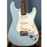 Used Fender American Standard Stratocaster Electric Guitar, Sonic Blue