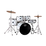 Mapex CM5044FTCFH Comet 5 Piece Complete Setup with 20" Kick, White Thin Grain
