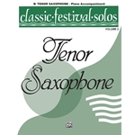 Classic Festival Solos Vol2, Tenor Sax