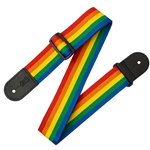 Levy's M8POLY-RNB 2" Rainbow Poly Guitar Strap