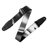 Levy's MP2CG-004 Cyber Gradient Guitar Strap - Black and Silver