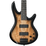 Ibanez GSR205SMCNB GSR205SM Gio Electric Bass Guitar, Spalted Maple, Charcoal Brown Burst