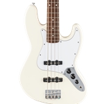Squier Standard Jazz Electric Bass Guitar, Olympic White