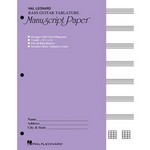 Bass Guitar Tablature Manuscript Paper