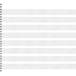 79. SPIRAL BOOK 8-STAVE Passantino Manuscript Paper