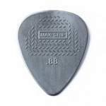 Dunlop 449P.88 Max-Grip Standard Guitar Pick, .88mm Grey, 12 Pack