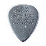 Dunlop 449P1.14 Max-Grip Standard Guitar Pick, 1.14mm Grey, 12 Pack