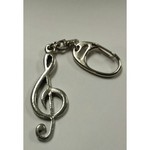 Music Gift KEY21 Pewter Treble Clef Keychain