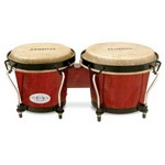 Toca 2100RR Synergy Wood Bongo Set, Red