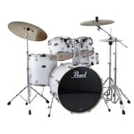 Pearl Export EXX 5 Piece Drum Set with Hardware and 22" Kick, Pure White