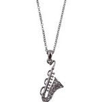 Aim N442 Saxophone Rhinestones Necklace
