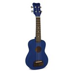 Kohala KT-SBL Tiki Soprano Ukulele, Ocean Blue
