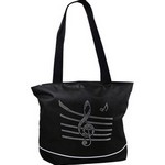Aim AIM48410 G-Clef Staff Bling Tote