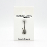 Music Gift MGM5 Pewter Pin - Bass Guitar