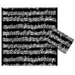 Music Gift GWP02 Gift Wrap Black Bach
