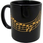 Aim AIM1803 Music Staff Black and Gold