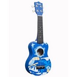 Amahi DDUK2 Tropical Series Soprano Ukulele, Blue Bird