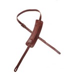 Levy's M25-BRG 5/8" carving leather guitar strap Burgundy