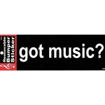 Aim AIM50303 Got Music? Bumper Sticker