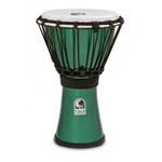Toca TFCDJ-7MG 7" Freestyle ColorSound Djembe, Metallic Green