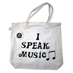 Music Gift SB14 I Speak Music Tote Bag