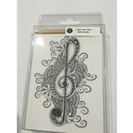 Music Gift RBS14 Coloring Notecards with Pencil
